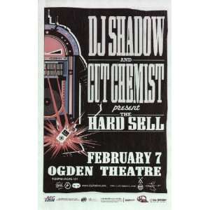 DJ Shadow Cut Chemist Denver 2008 Concert Poster