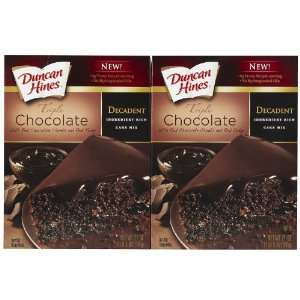 Duncan Hines Triple Chocolate Decadent Cake Mix, 21 oz, 2 pk  