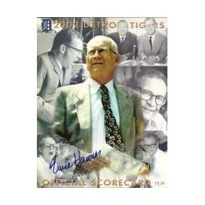  Ernie Harwell Signed Tigers Official Scorecard Sports 