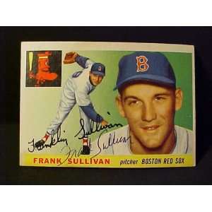 Frank Sullivan Boston Red Sox #106 1955 Topps Autographed Baseball 