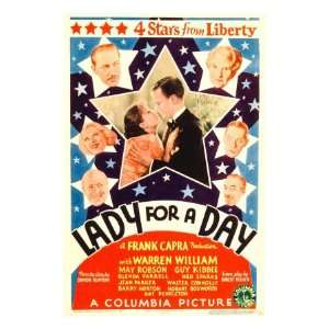 Lady for a Day, Warren William, Glenda Farrell, Guy Kibbee, 1933 
