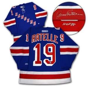 Jean Ratelle New York Rangers Autographed/Hand Signed Hockey Jersey
