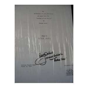  Jeremy Star Wars  Bulloch(Saga I) Autographed Script 