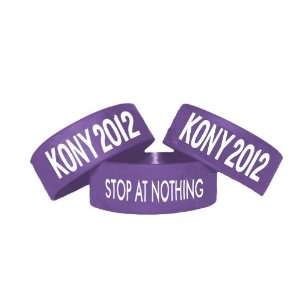Joseph Kony 2012 Stop At Nothing (1pcs) Silicone Wristbands (Purple 