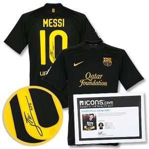  11 12 Barcelona Away Lionel Messi Signed Jersey: Sports 