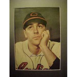 Lou Boudreau Cleveland Indians Autographed 11 X 14 Professionally 