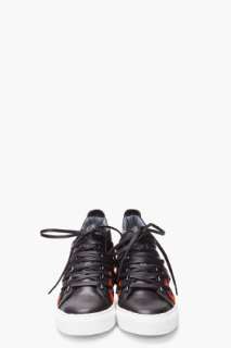 Raf Simons Black Multi lace Sneakers for men  