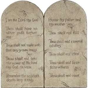 Moses Ten Commandments Plaque Tablet:  Home & Kitchen