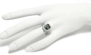 Sterling Silver Classy Emerald Cut CZ Ring Choose Color  
