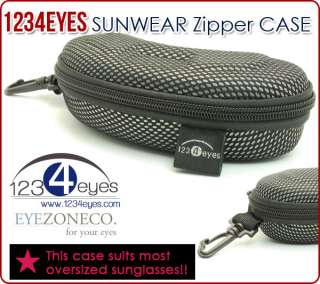   ZIPPER case suited for sunglasses, eyeglasses, optical frames