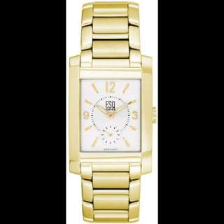 ESQ 07300880 Mens Gold Tone Venture Silver Dial Watch  