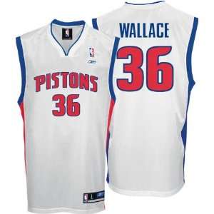 Rasheed Wallace White Reebok NBA Replica Detroit Pistons Youth Jersey