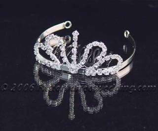 Crystal Wedding, Prom, Pagent, Flower Girl Tiara Comb  