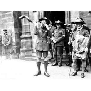  Sir Robert Baden Powell Playing the Kudu Horn, Birkenhead 