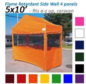 5x10 Flame Retardant Replacement Canopy 4 Side Walls