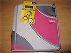 Mead Five Star 2 Utility Binder Grey and Pink