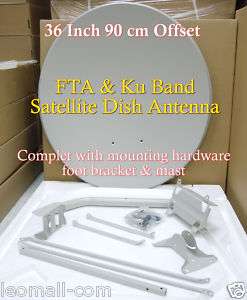 90cm 36 Offset FTA & Ku Band Satellite Dish Antenna  
