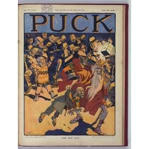   Levering,artist,1908,Puck,Father Time,Thomas C Platt