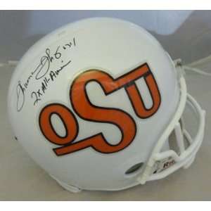 Thurman Thomas Autographed Oklahoma State Cowboys Full Size Deluxe 