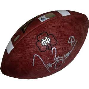 Tim Brown Signed Football   Notre Dame