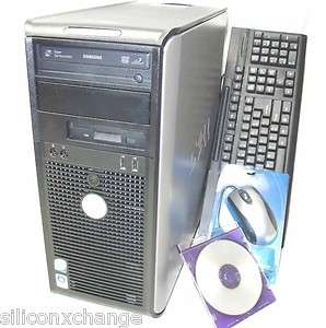   DELL 745 DUAL CORE 3.4GHZ TOWER COMPUTER 3GB RAM NEW DVDRW 500GB PC XP