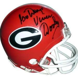 Vince Dooley Autographed Georgia Bulldogs Mini Helmet