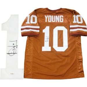 Vince Young Autographed University of Texas Longhorns Jersey (James 