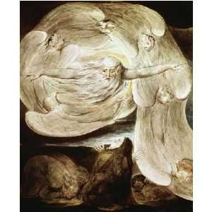  Job and the Whirlwind by William Blake 24.75X30.00. Art 