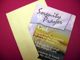 Serenity Prayer   Greeting Card Blank Inside   Sku# 518  