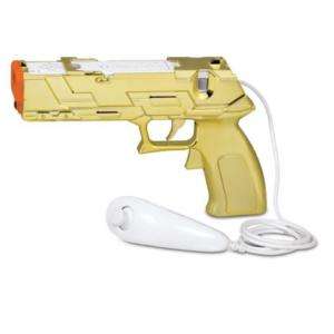Quick Shot Plus Light Gun for GoldenEye 007 Wii   Gold  