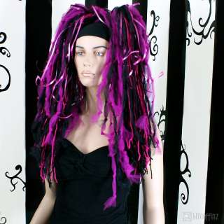These Bright Pink and Black hair falls are a great way to make a big 