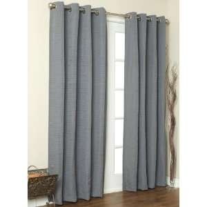  Pewter Grey Cite Grommet Top Curtain Panel
