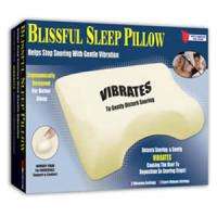 Blissful Sleep Pillow w/ Gentle Vibration Stop Snoring  