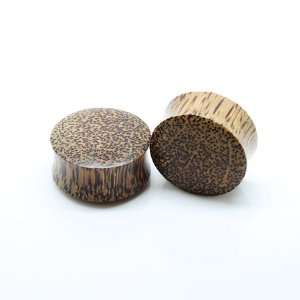   Wood Leopard Ear Plug Gauges ~ 1 1/2 ~ 38mm ~ Sold as a Pair: Jewelry
