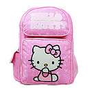 HELLO KITTY Flowers LARGE BACKPACK School Book Bag  