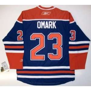  Linus Omark Edmonton Oilers Jersey Real Rbk Large   Sports 