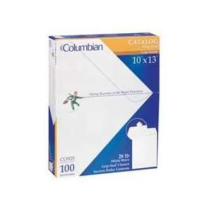 Columbian Envelope Products   Grip Seal Envelopes, Plain, 28Lb, 9 1/2 
