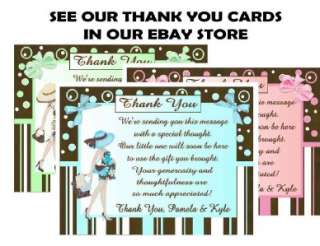 20 BABY SHOWER INVITATIONS PINK, BLUE, GREEN  