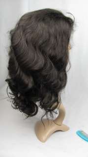front lace wig remy indian human hair 16 2# body wave  