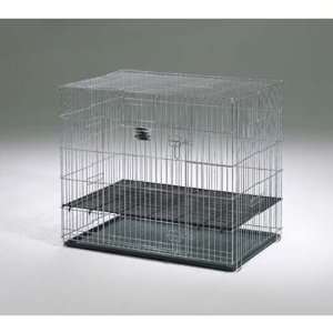  Puppy Playpen with Plastic Pan and 1/2 Floor Grid 24 x 