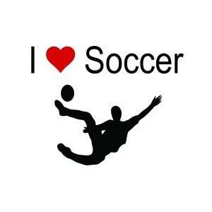  I heart soccer (4)   Removeable Wall Decal   selected 
