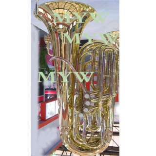 tuba horn kit in B key 4 valves brass body cupronickel tuning pipe 