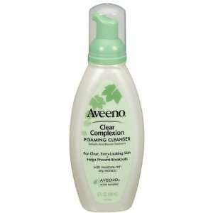 Aveeno Clear Complexion Foaming Cleanser with Pump Top, 6 oz (Quantity 