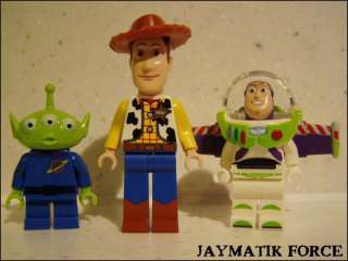 LEGO Toy Story Woody Buzz Lightyear Alien Minifigure Minifig lot of 3 