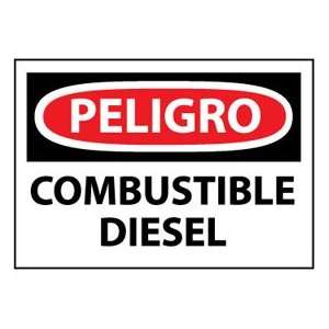  Spanish Vinyl Sign   Peligro Combustible Diesel 