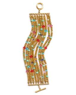 Lauren by Ralph Lauren Island Getaway Rondelle Multi Bead Bracelet 