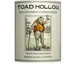  2010 Toad Hollow Chardonnay Mendocino Francines Selection 