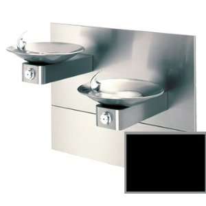 BLACK Black Hi Lo Barrier Free, Wall Mounted, Dual Drinking Fountains 