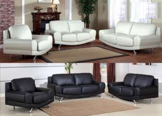   , White Leather Sofa loveseat Chair living Room set ZBMGF001  