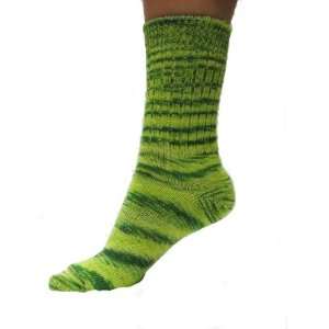  Hand Painted Green Alpaca Socks 